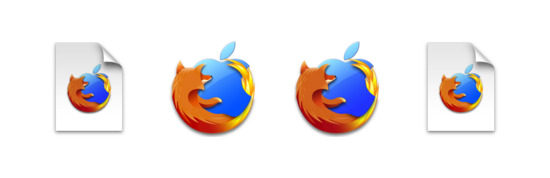 Firefox的Mac版本图标专辑预览